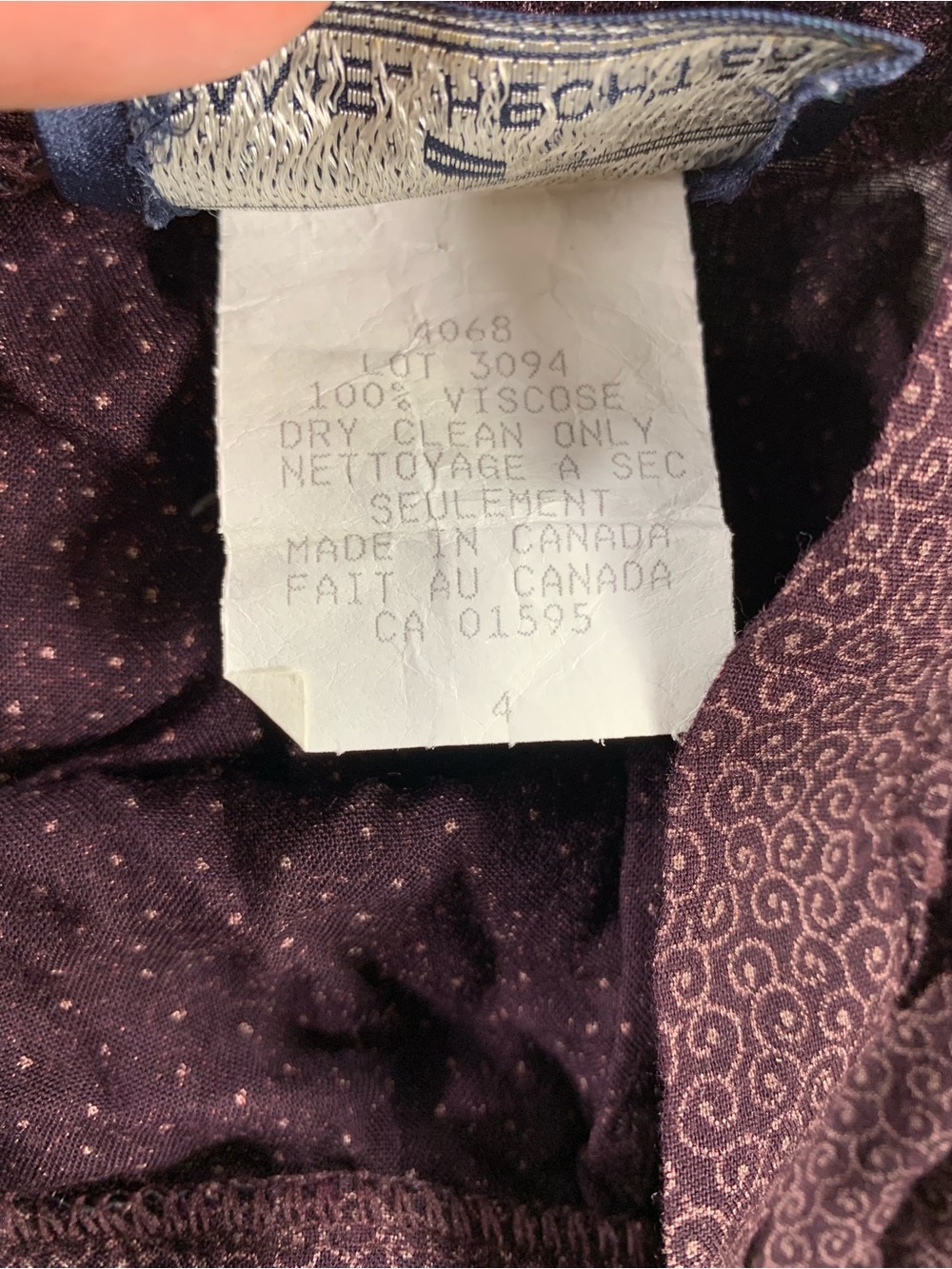 Pre loved DANIEL HECHTER skirt womens size 4 - Picture 5 of 6